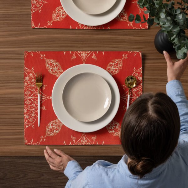 Jaali Jashn Placemat Set – Delicate Detail, Bold Desi Style Jaali Jashn Placemat Set – Delicate Detail, Bold Desi Style